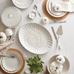French Perle Scallop 2-Piece Dessert Set