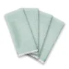 French Perle Solid Ice Blue Dinner Napkins, Set of 4