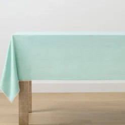 French Perle Solid Ice Blue 52x70 Tablecloth