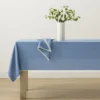 French Perle Solid Periwinkle 60x84 Tablecloth
