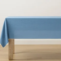 French Perle Solid Periwinkle 60x120 Tablecloth