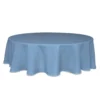 French Perle Solid Periwinkle 70x70 Round Tablecloth