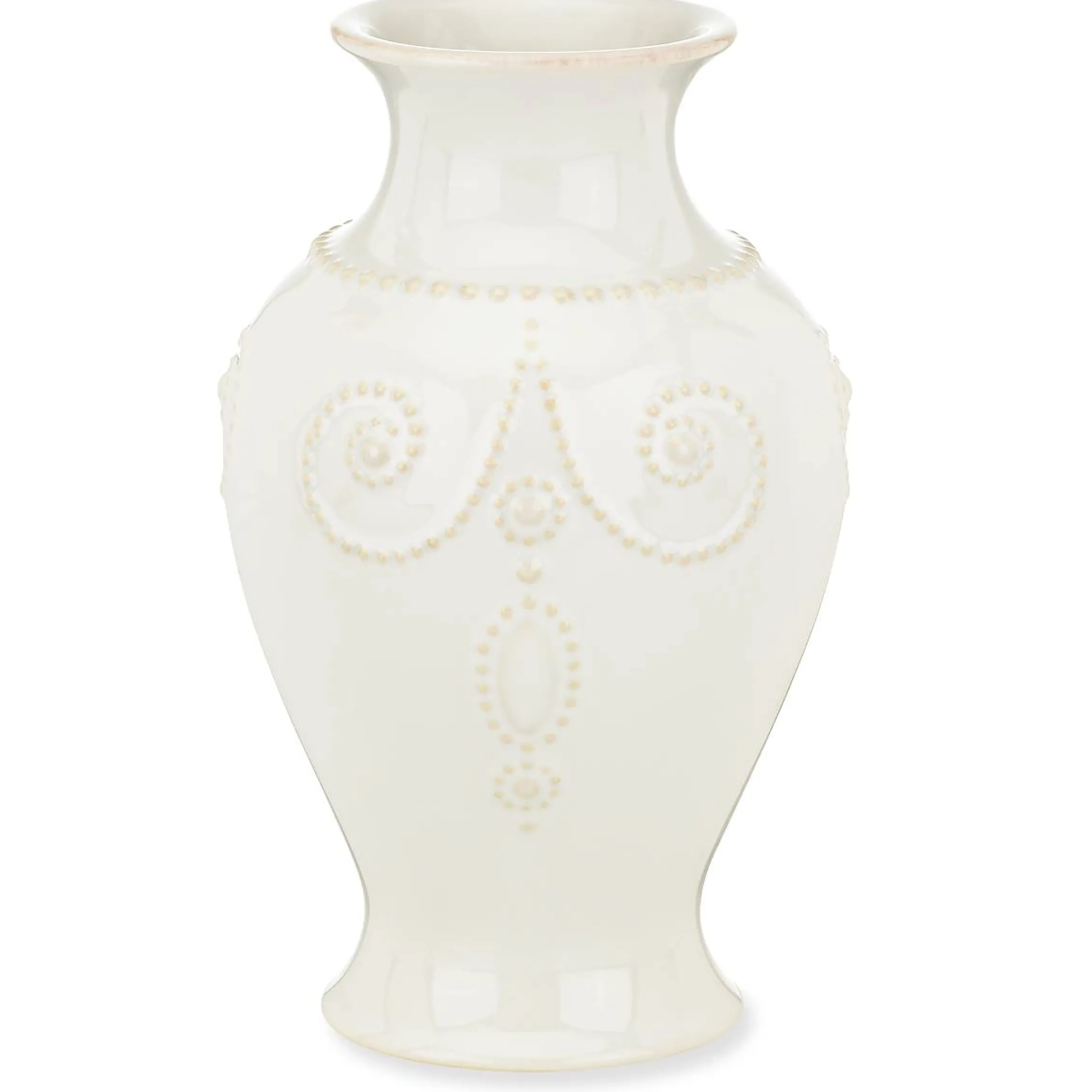 French Perle White Bouquet Vase