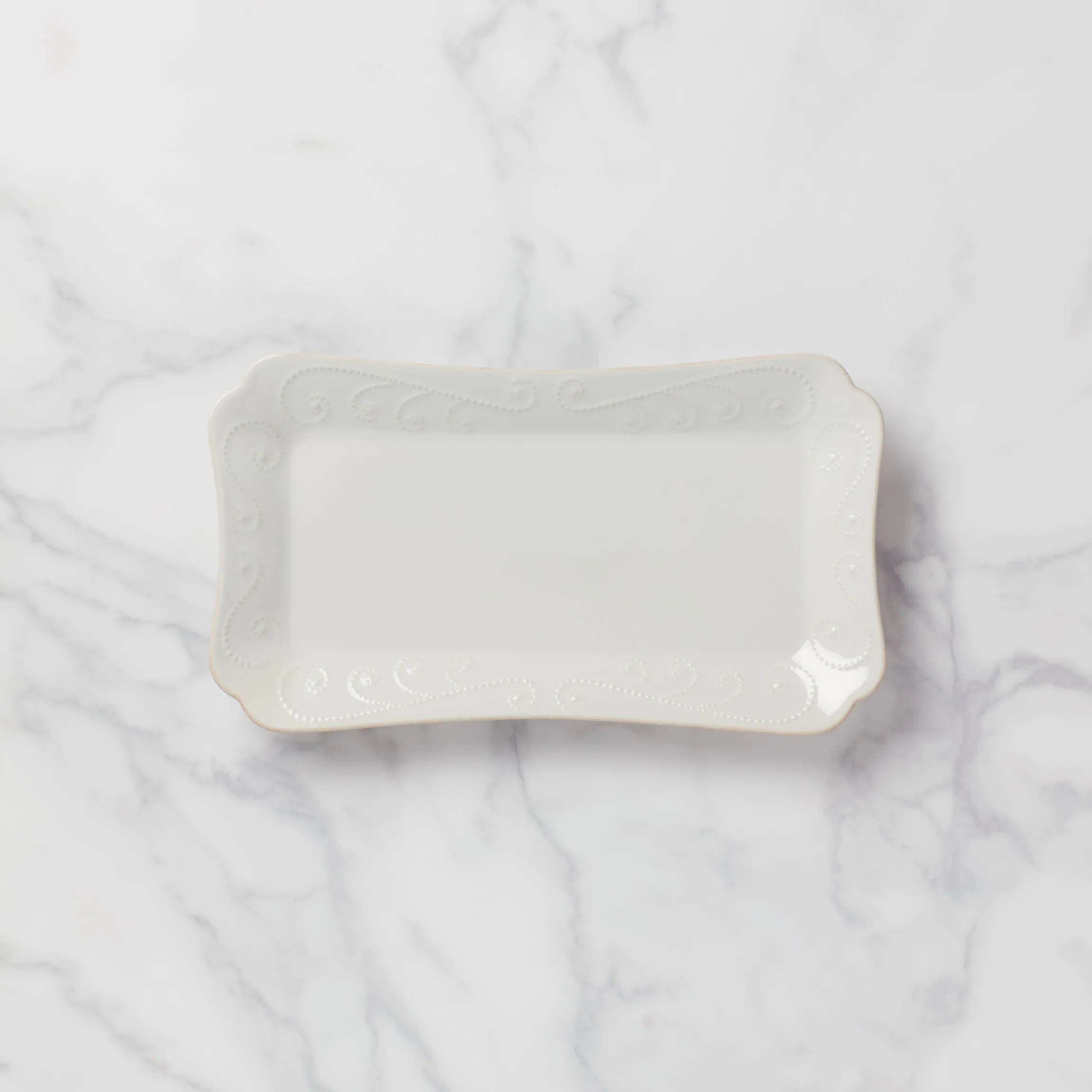 French Perle White Hors d'Oeuvres Tray