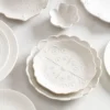French Perle White 4-Piece Dessert Set