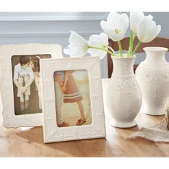 French Perle White 5x7 Photo Frame