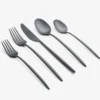 Gaze Black Satin 20-Piece Flatware Set