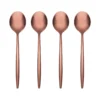 Gaze Copper Mirror Demitasse Spoons, Set of 4
