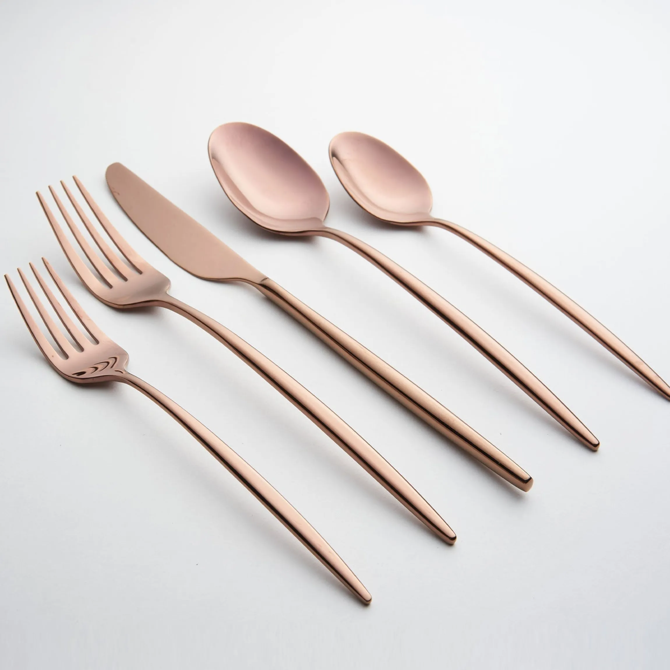 Gaze Copper Mirror 20-Piece Flatware Set
