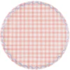 Gingham Reusable Large Plates, Set of 6