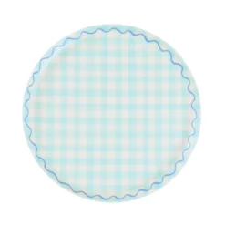 Gingham Reusable Small Plates, Set of 6
