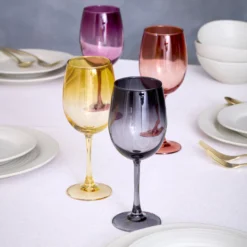 Golden Hour All-Purpose Wine Glasses, Set of 4