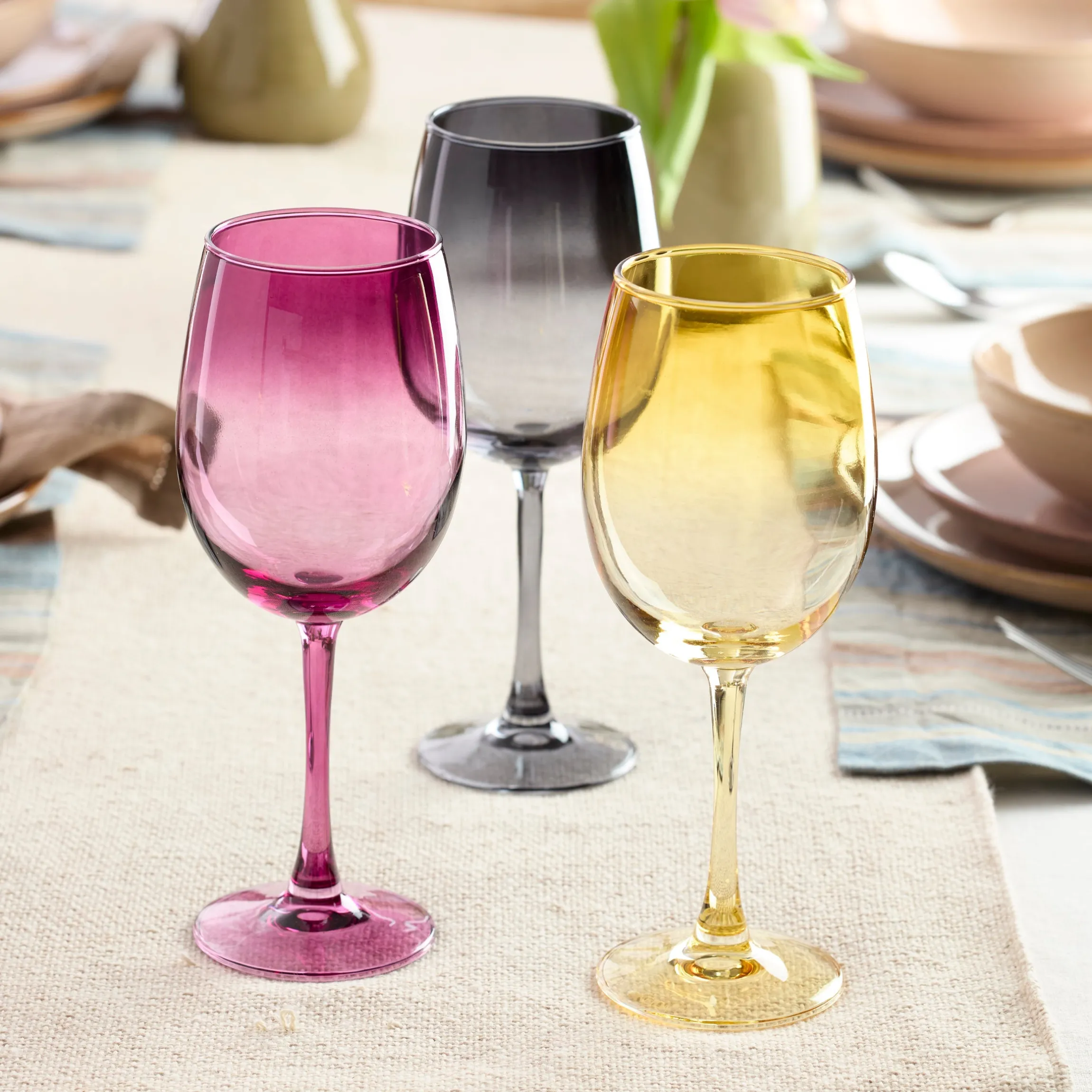 Golden Hour All-Purpose Wine Glasses, Set of 4
