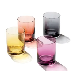 Golden Hour Double Old-Fashioned Glasses, Set of 4