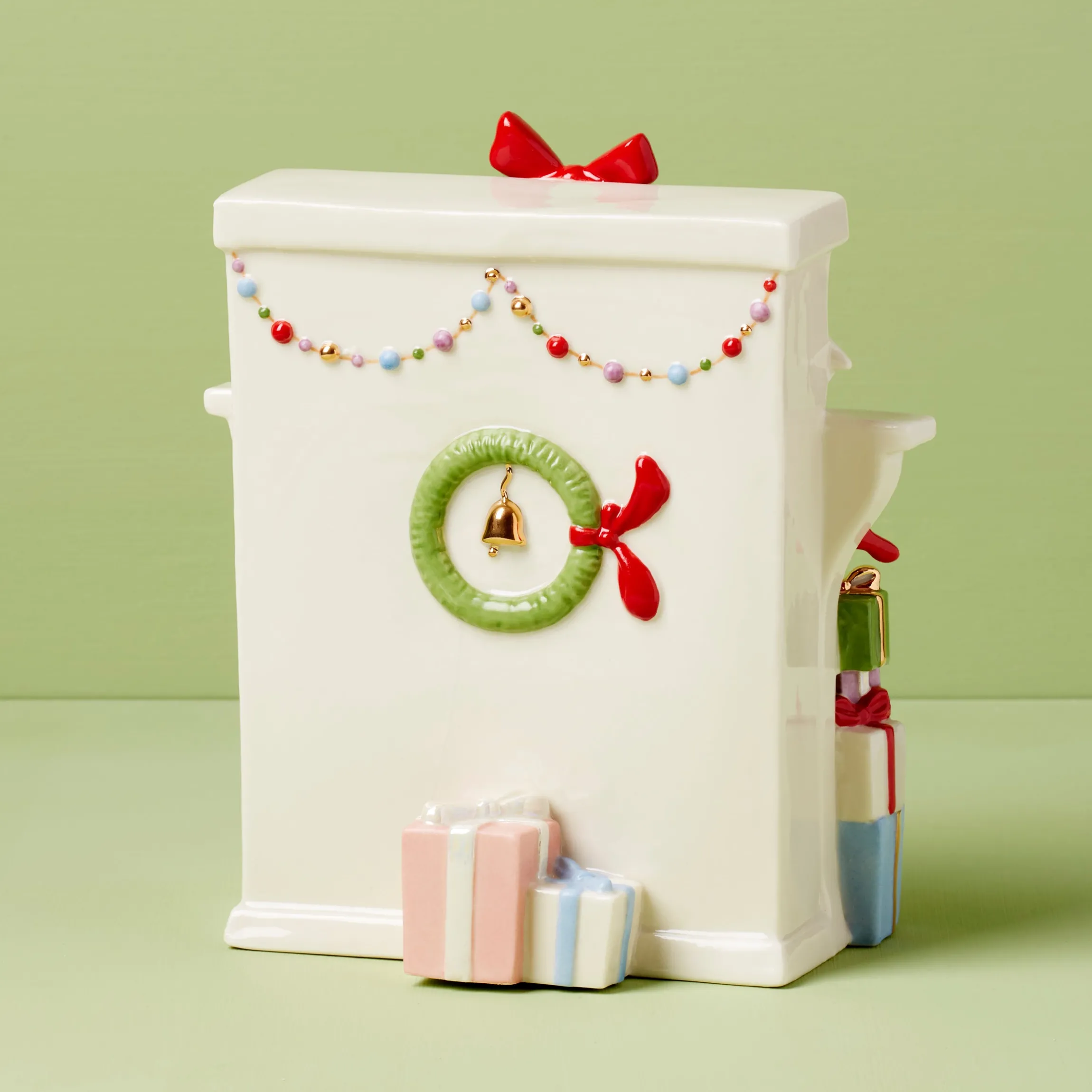 Grinch Stealing Stockings Figurine