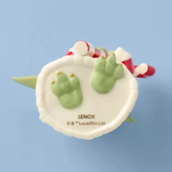 Grogu with Candy Cane Ornament