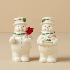 Happy Holly Days Snowmen Salt & Pepper Set