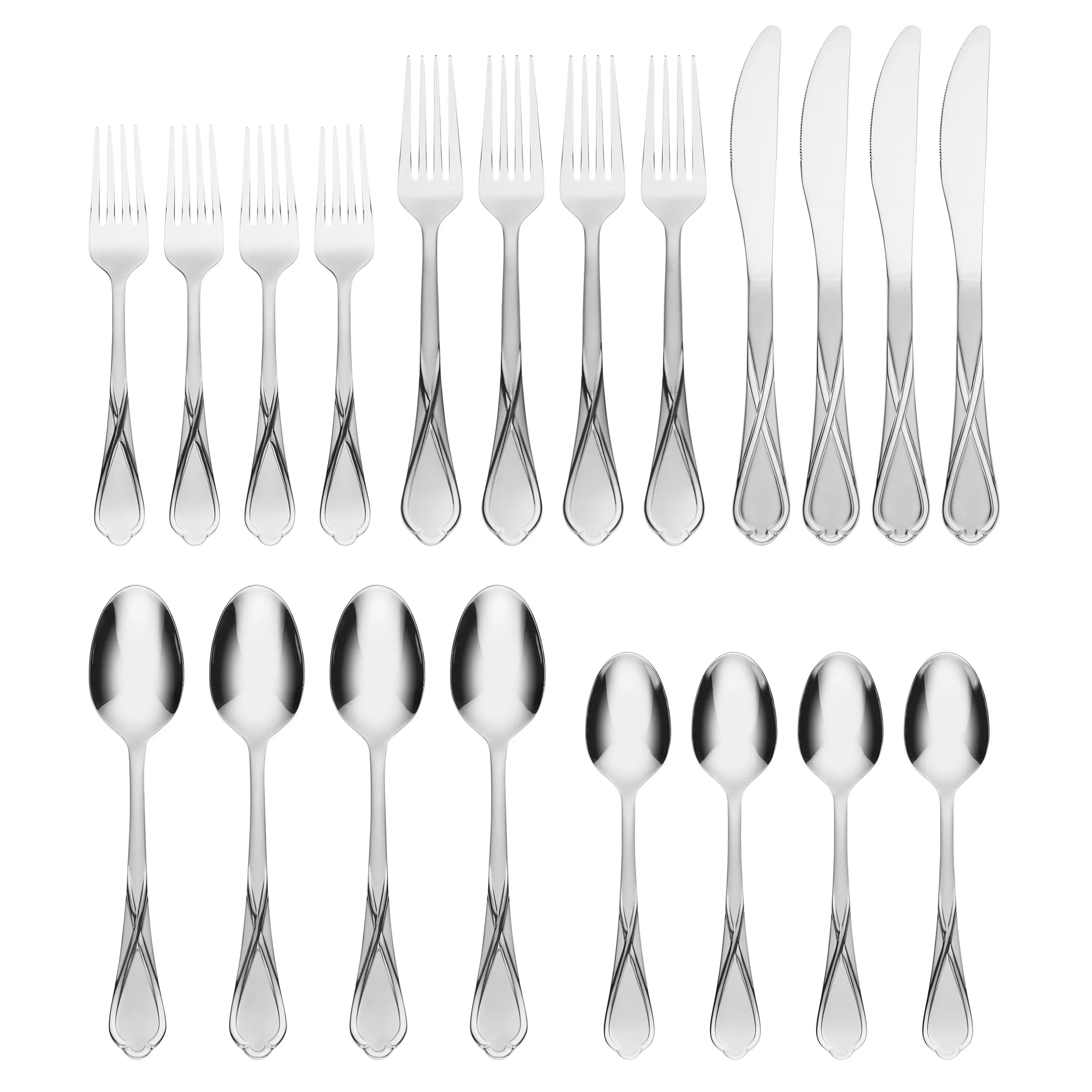 Heather Sand 20-Piece Flatware Set