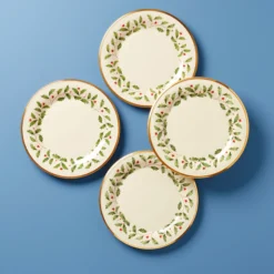 Holiday Dinnerware Dinner Plates, Set of 4