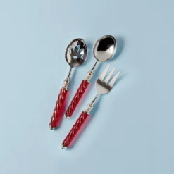 Holiday Jewel Spiral 3-Piece Serving Set