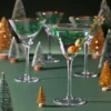 Holiday Martini Glasses, Set of 4