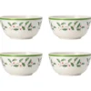Holiday Melamine All-Purpose Bowls, Set of 4