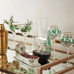 Holiday 3-Piece Decanter & Wine Glass Set
