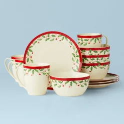 Holiday 12-Piece Dessert Set