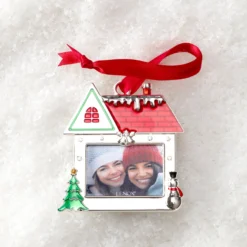 House Photo Frame Silverplate Ornament