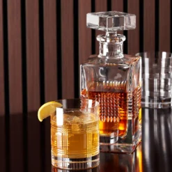 Hudson Crystal Double Old-Fashioned Glasses, Set of 4