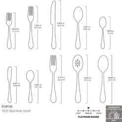 Icarus 45-Piece Flatware Set