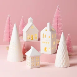 Illuminated Modern Village 5-Piece Set