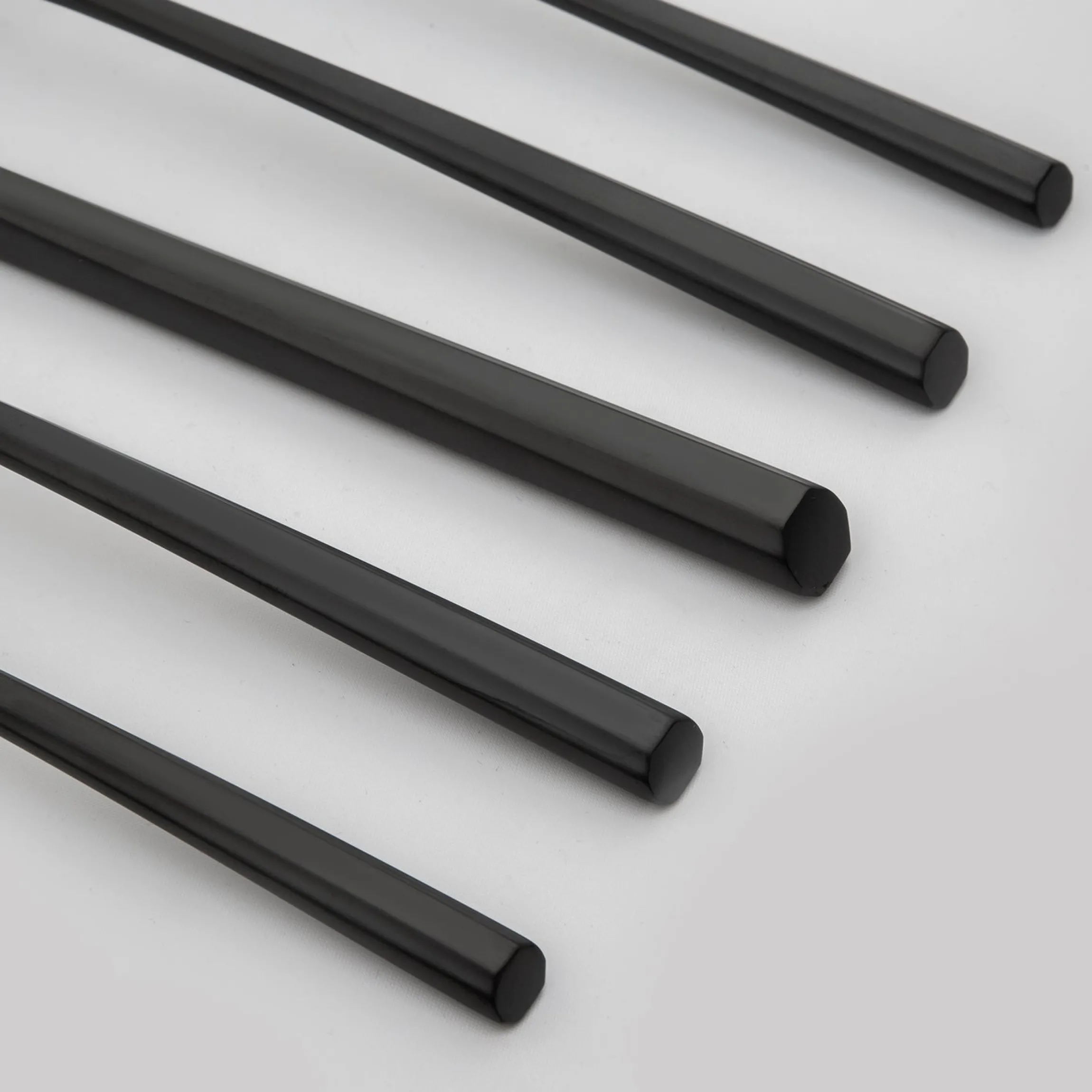Isobel Black Satin 20-Piece Flatware Set
