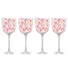 It's Raining Confetti Wine Glasses, Set of 4