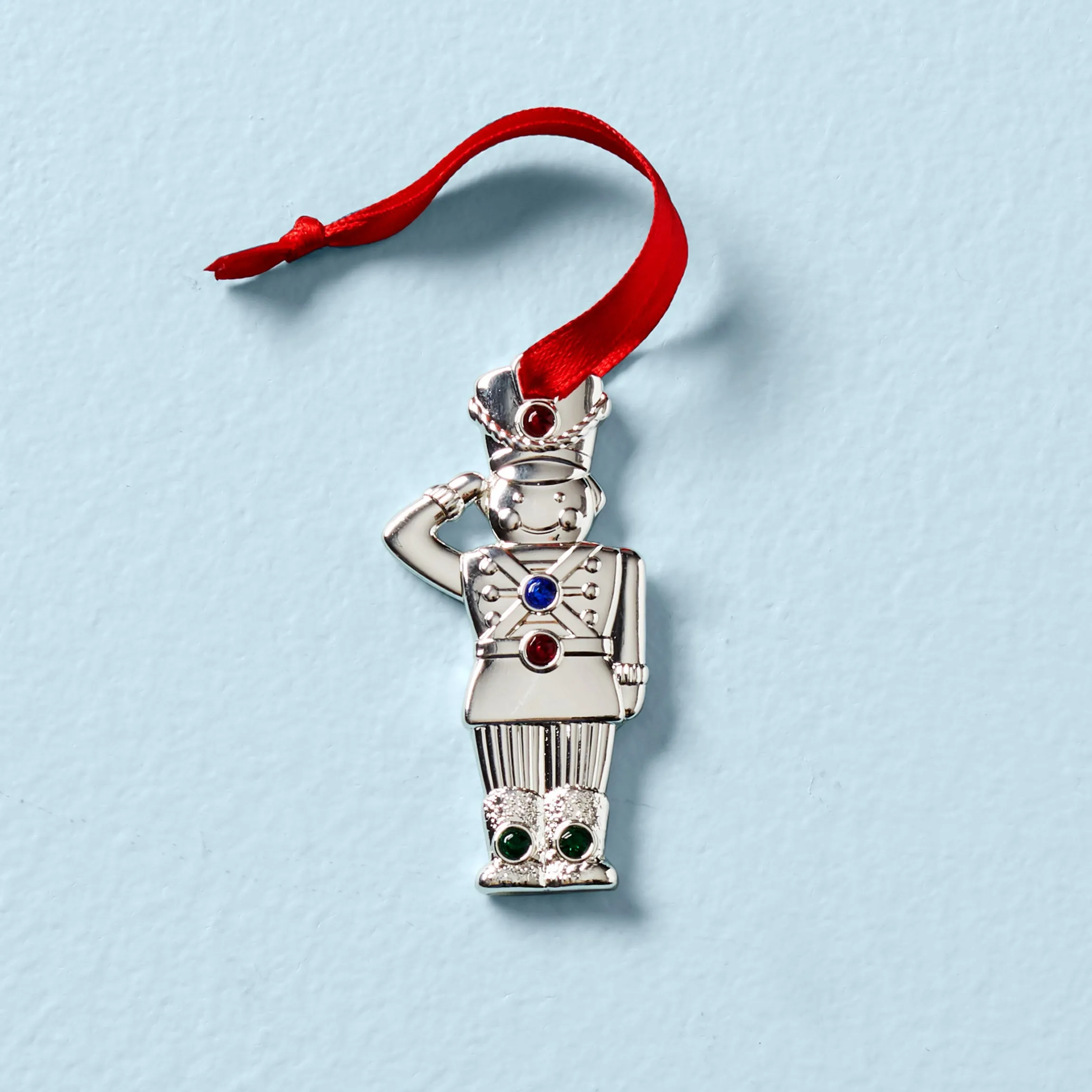 Jeweled Soldier Charm Ornament