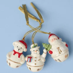 Jingle Bell Ornaments, Set of 3