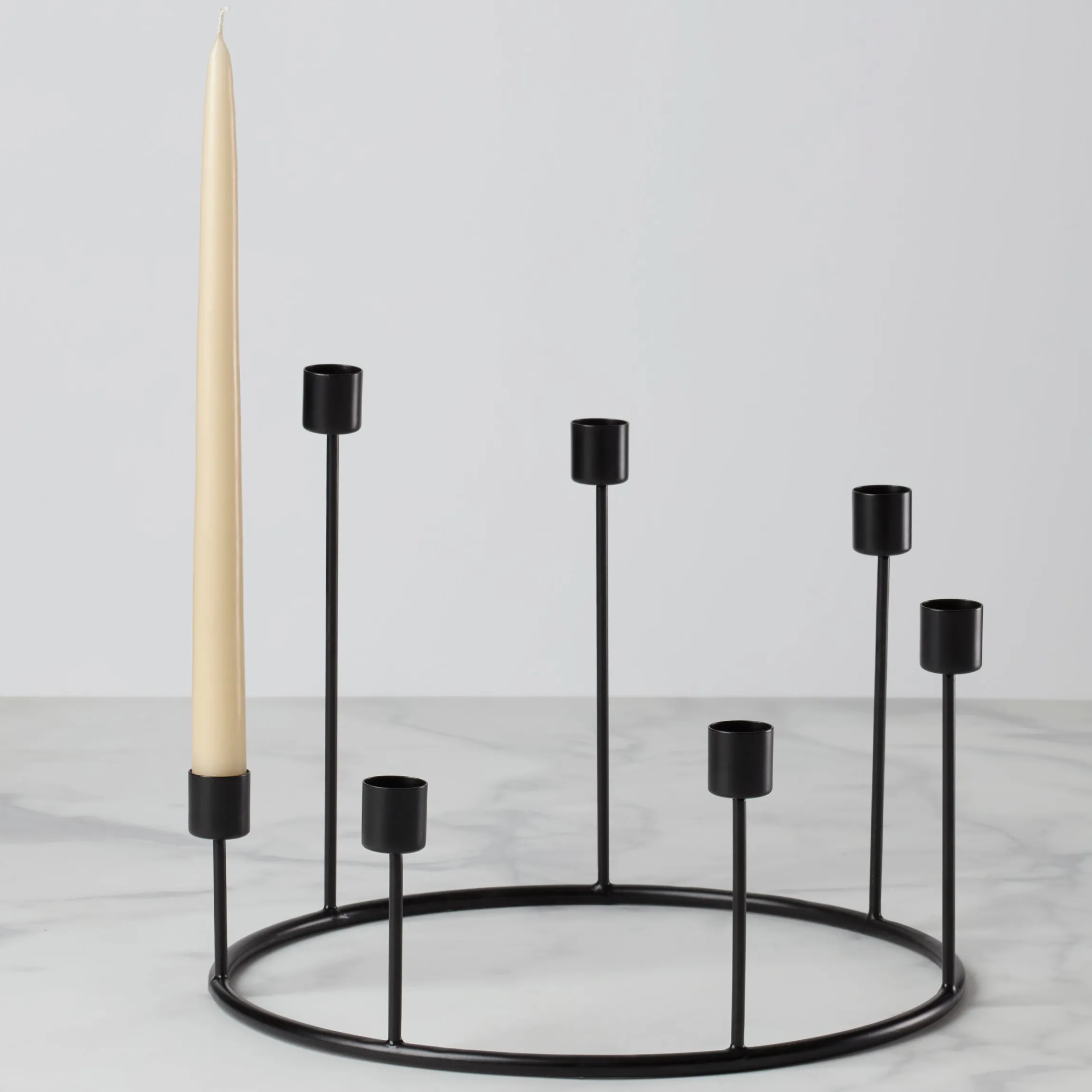 Kent Large Black Candlestick Wreath