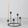 Kent Small Black Candlestick Wreath