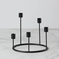 Kent Small Black Candlestick Wreath
