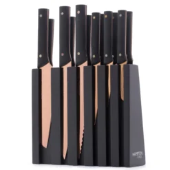 Knight Copper 13-Piece Cutlery Block Set