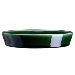 Kobenhavner Glazed Emerald Green 16cm Pot with Saucer
