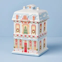Lenox Holiday Village Christmas Cookie Jar