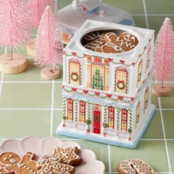 Lenox Holiday Village Christmas Cookie Jar