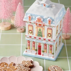 Lenox Holiday Village Christmas Cookie Jar