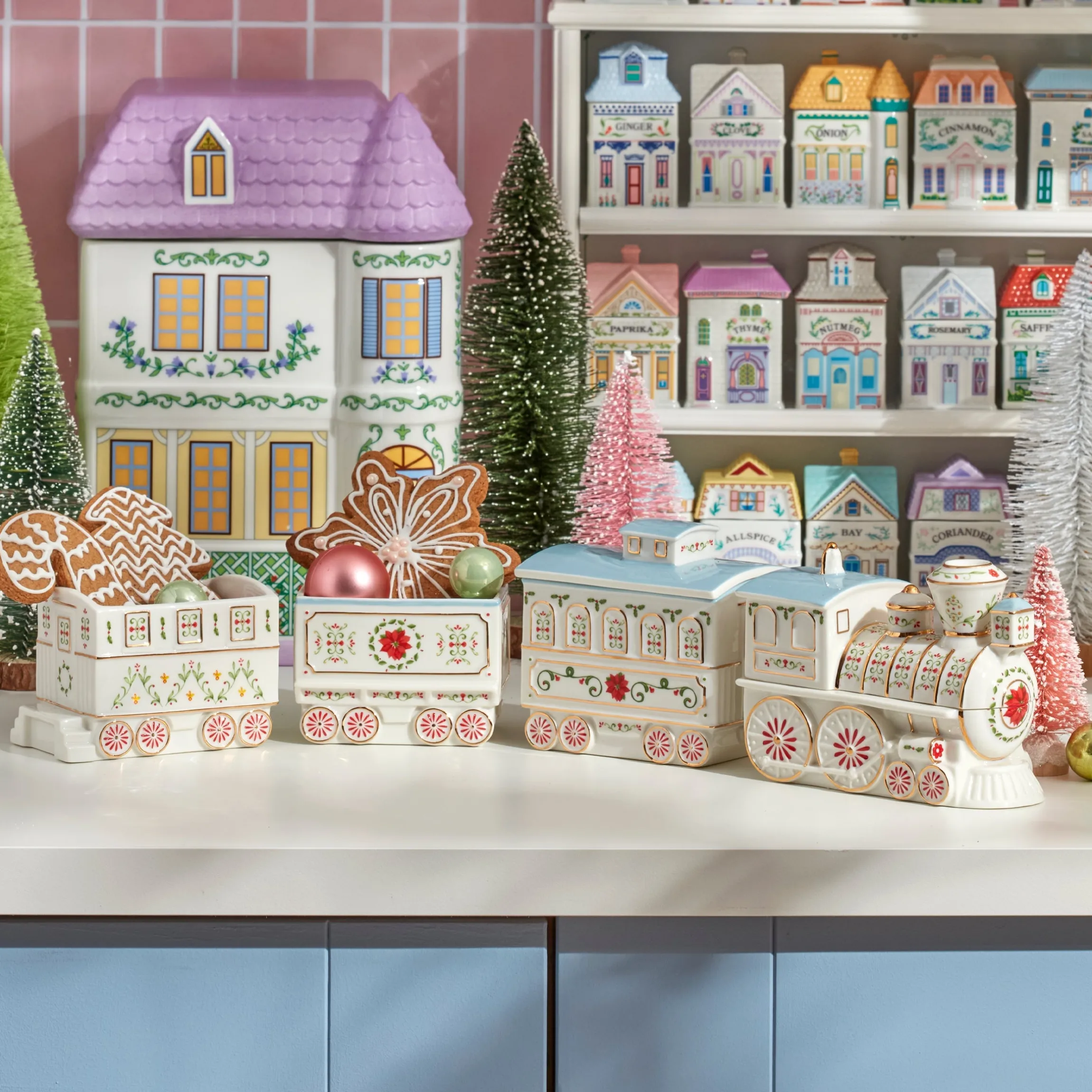 Lenox Holiday Village Christmas Train Server