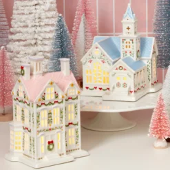 Lenox Holiday Village Lit Christmas House Figurine