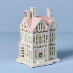 Lenox Holiday Village Lit Christmas House Figurine