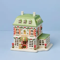 Lenox Holiday Village Sweet Shop Lit Figurine