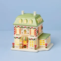 Lenox Holiday Village Sweet Shop Lit Figurine