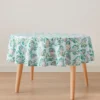 Lenox Spice Village Allover 70x70 Round Tablecloth